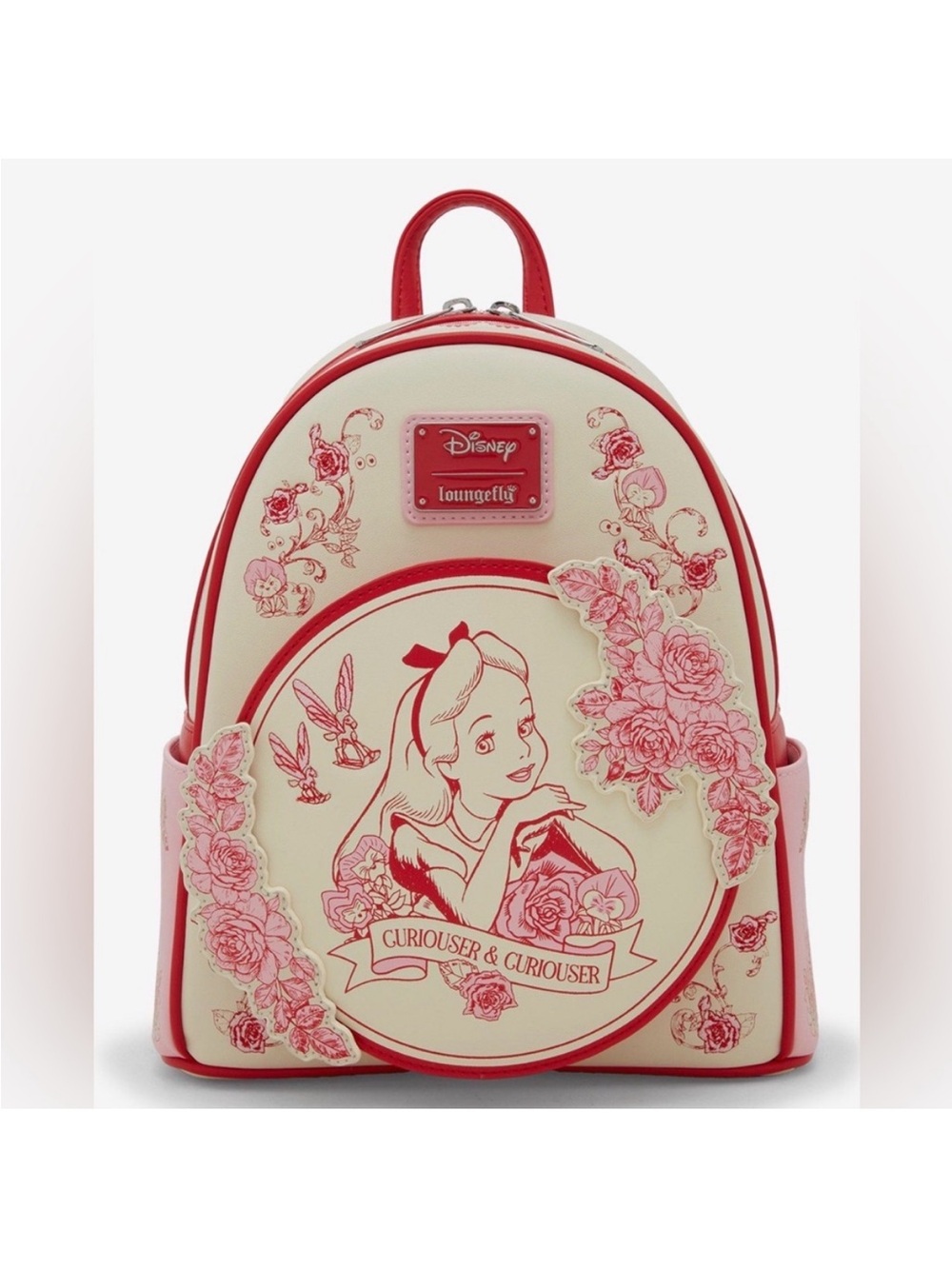 NWT Loungefly Disney Alice in Wonderland Curiouser Sketch Scented Mini Backpack